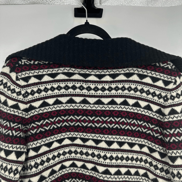 Cambridge Dry Goods Womens S Duster Open Cardigan Sweater Fair Isle Wool Nordic - Picture 10 of 12